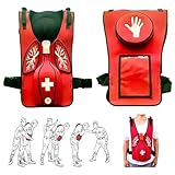 Chaleco antiasfixia para formación en primeros auxilios, dispositivo antiasfixia, dispositivo de práctica de Heimlich para demostraciones didácticas A