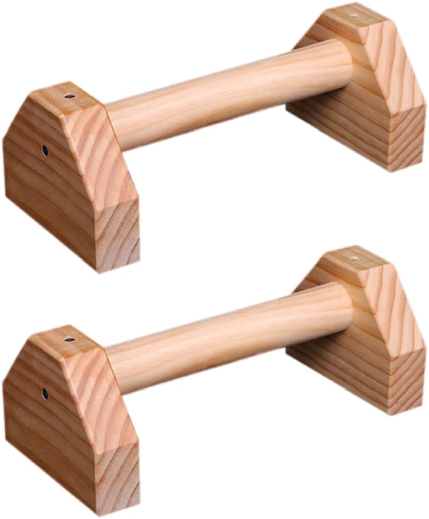 VICASKY Exercise Push-up Stands Pine Material Home Fitness Equipment Safe Comfortable to Use