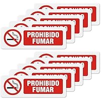 YIKIADA Pegatinas Prohibido Fumar - Cartel Prohibido Fumar en el