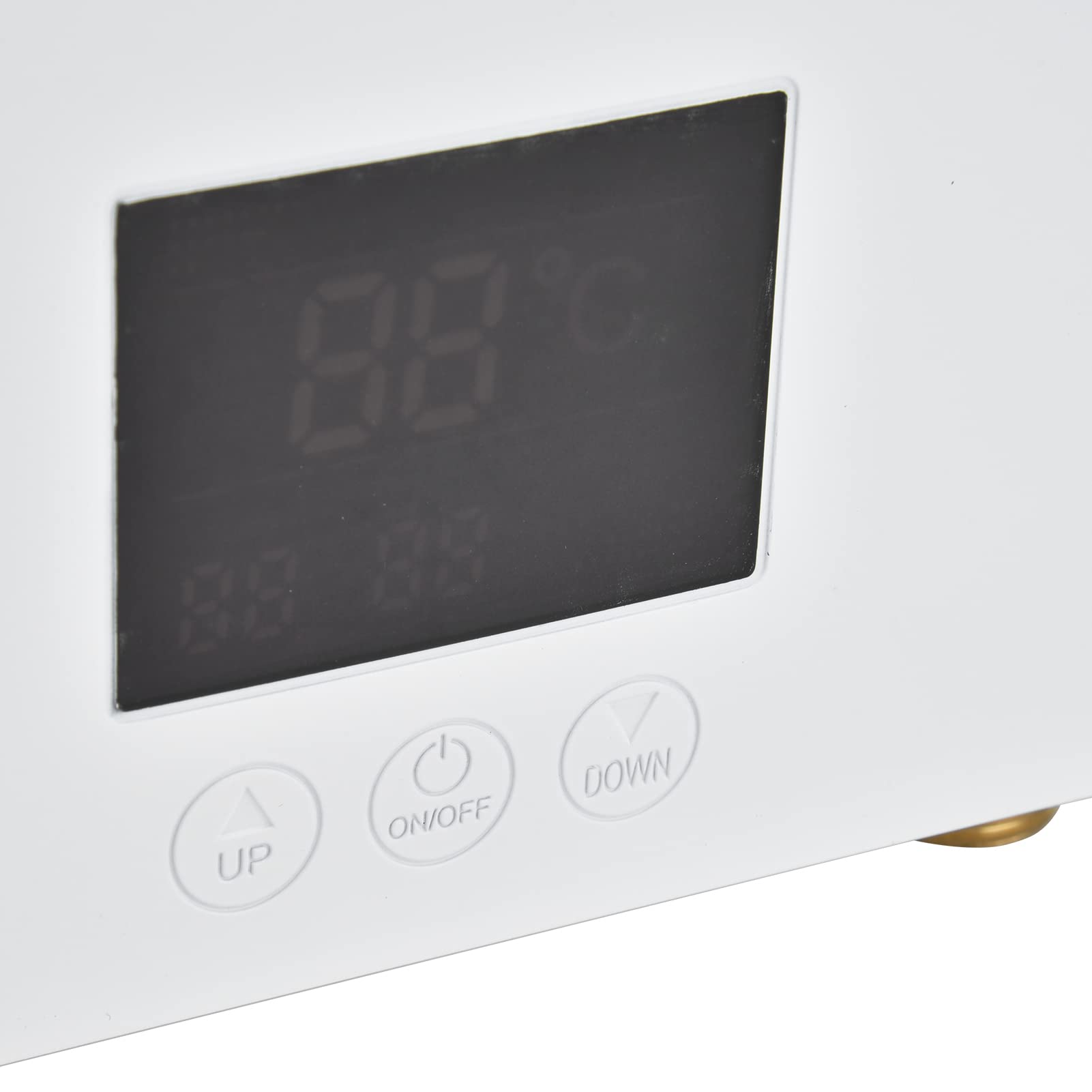 Dioche Calentador de Agua Instantáneo Calentador de Agua Eléctrico Instantáneo sin Tanque de 5500 W, Equipado con Panel Táctil y Control Remoto, Adecuado para Uso en Cocina y Baño, Rango de (WHITE)