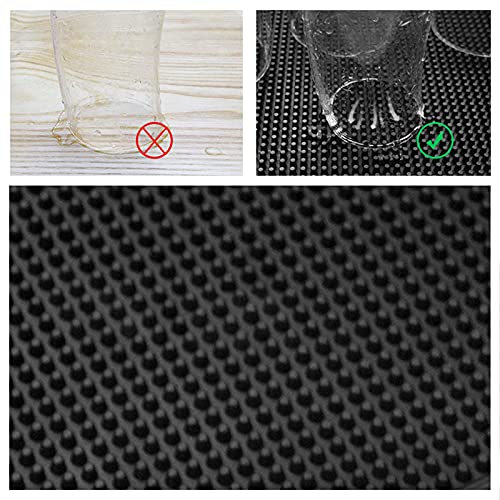 Tapete de borracha antiderrapante para balcão de uísque, coquetel, fácil de limpar, para café, bar,