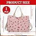 Imagen de TICKLELY Bolso Tote de Pana y Poliéster con Estampado de Fresa