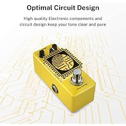 Donner Delay Guitare Pédale d’effet, Yellow Fall Pédale Delay Guitare Electrique True Bypass - Les Beatles, Paul McCartney, John Lennon, RIngo Starr, George Harrison Donner Delay Guitare Pédale d'effet, Yellow Fall Pédale Delay Guitare Electrique True Bypass – Image 5