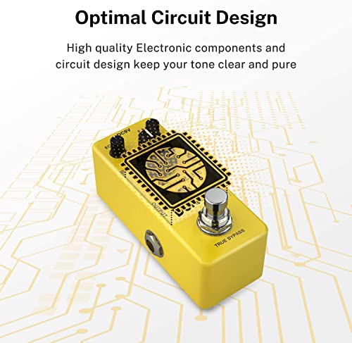 Donner Delay Guitare Pédale d’effet, Yellow Fall Pédale Delay Guitare Electrique True Bypass - Les Beatles, Paul McCartney, John Lennon, RIngo Starr, George Harrison Donner Delay Guitare Pédale d'effet, Yellow Fall Pédale Delay Guitare Electrique True Bypass – Image 6