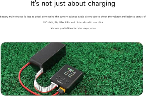 ISDT 608PD Lipo Akku Ladegerät DC 6S/240W/10A USB C 100W/5A für RC-Akkus Balance Ladegerät für Life/Lilon/LiPo/LiHV (1-6S),NiMH(1-16S),Pb (1-12S) Batterien