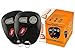 Discount Keyless Replacement Key Fob Car Entry Remote For Sierra Yukon Tahoe Silverado Suburban KOBLEAR1XT, 15042968 (2 Pack)