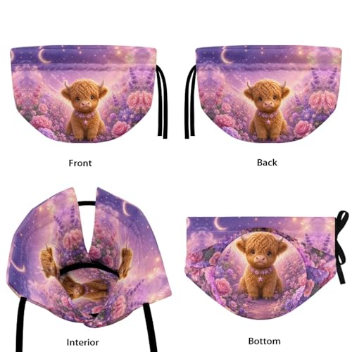 Image of Highland Cow Flower Print Tea Pots Cosy Kettle Dust Cover for Teapot Insulated Breakfast Pot Covers Kitchen Tea Cosy Tea Cozies with Drawstring Keep Breakfast Warm, Home Decor
