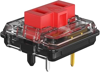 KAILH Official Store Low Profile Switch 1350 Chocolate Kailh Mechanical Keyboard Switch RGB SMD Clicky (30, Choc Red)