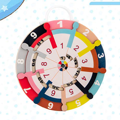NUOBESTY Brinquedo de Aprendizagem de Multiplicação Brinquedo de Roleta Suprimentos Educacionais par