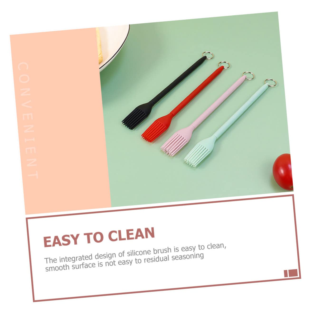 HEMOTON 20pezzi Pennelli Silicone Estensibili Per e Salsa Pennelli Per Barbecue e Vivaci Strumento Portatile Per Cottura e Grigliate Manico Ergonomico e Facile Da Riporre