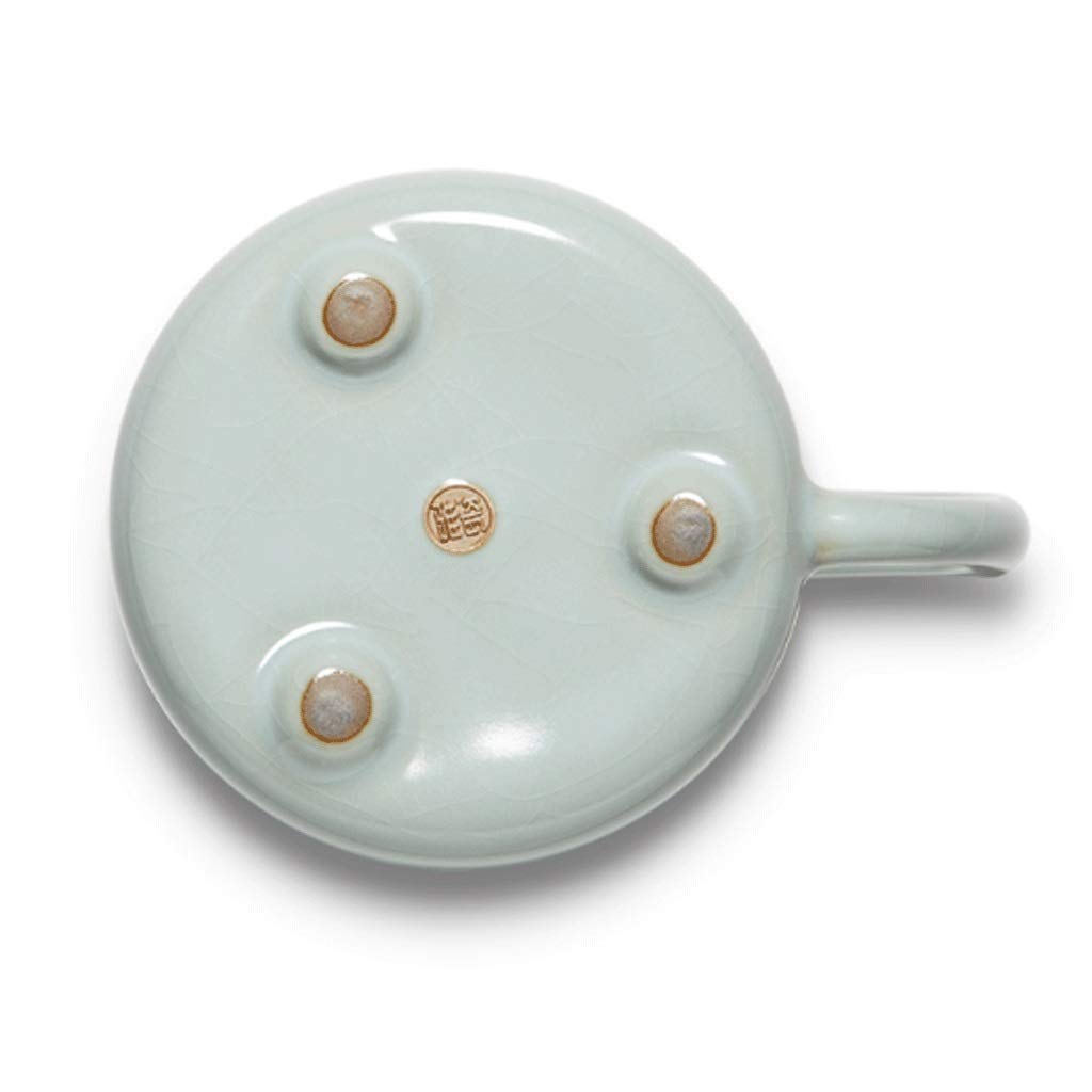 Keramik Becher Keramikbecher Große Kapazitätskapazität Home Kaffeetasse mit Griff Keramik Kaffeetasse for Home Office oder Schule Verwenden Sie 290ml Zuhause und Büro (Color : Blue)