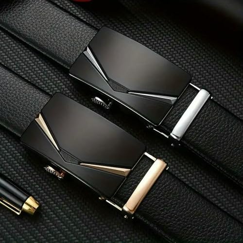 Casual Fashion Men'S Automatic Buckle Leather Belt For Everyday Wear Jeans Business Suit2