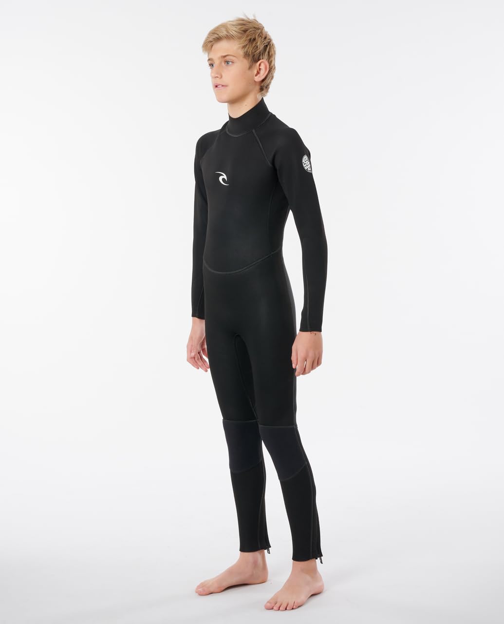 Rip Curl - Traje de Neopreno Infantil Manga Larga Completa Freelite 4/3mm Zip Back - Aislamiento térmico excepcional para el Surf en Aguas frías.