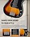 Fender Standard Precision Bass - 3-Color Sunburst Bundle with Strap, Guitar Cleaning Kit, and Austin Bazaar Instructional Video