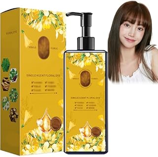 Nourishing Plant-Based Hair Color,Single Agent Floral Dye,Long Lasting Natural HairDye Shampoo,Plant Single Dose Floral Fragrance Dye,Plant Based HairDye for Gray Hair Coverage Women (Chestnut Brown)