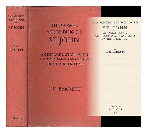 The Gospel According to St. John [Unknown] B00BN39OEQ Book Cover