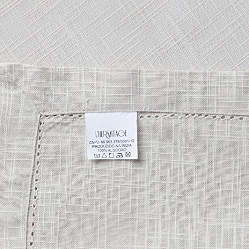 Jogo de Guardanapos em Tecido, L40xp40cm, 2 peças, Cinza, L'hermitage