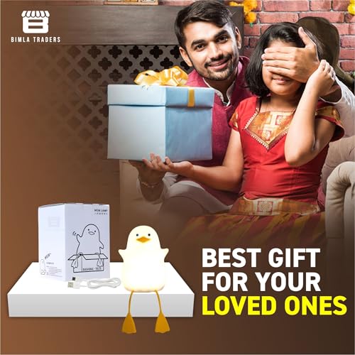 Image of Cute Duck Night Lamp, Gifts for Women Teen Girls Baby, Kigs Seagull Night Light, Silicone Duck for Children Toddler