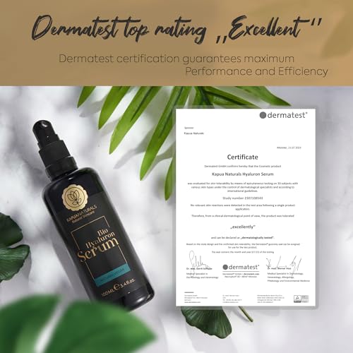 BIO Hyaluronic Acid Serum High Dose • 100ml +Vit E & B5 • 7 fold Hyaluronic Acid Face Serum ✓100% Vegan & BIO ✓Anti-Aging Concentrate ✓ Anti-Wrinkle Natural Cosmetics ✓ Hyaluronic Acid Serum - Image 2