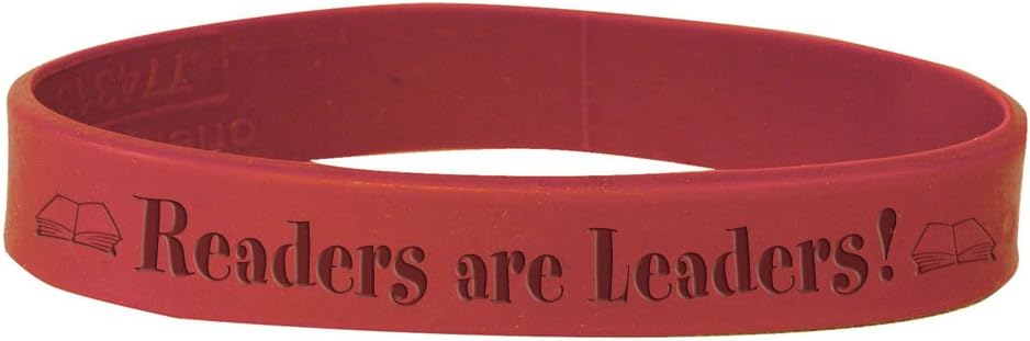 Jones School Supply - Readers Are Leaders - Set of 100 Kids Wristbands - 7