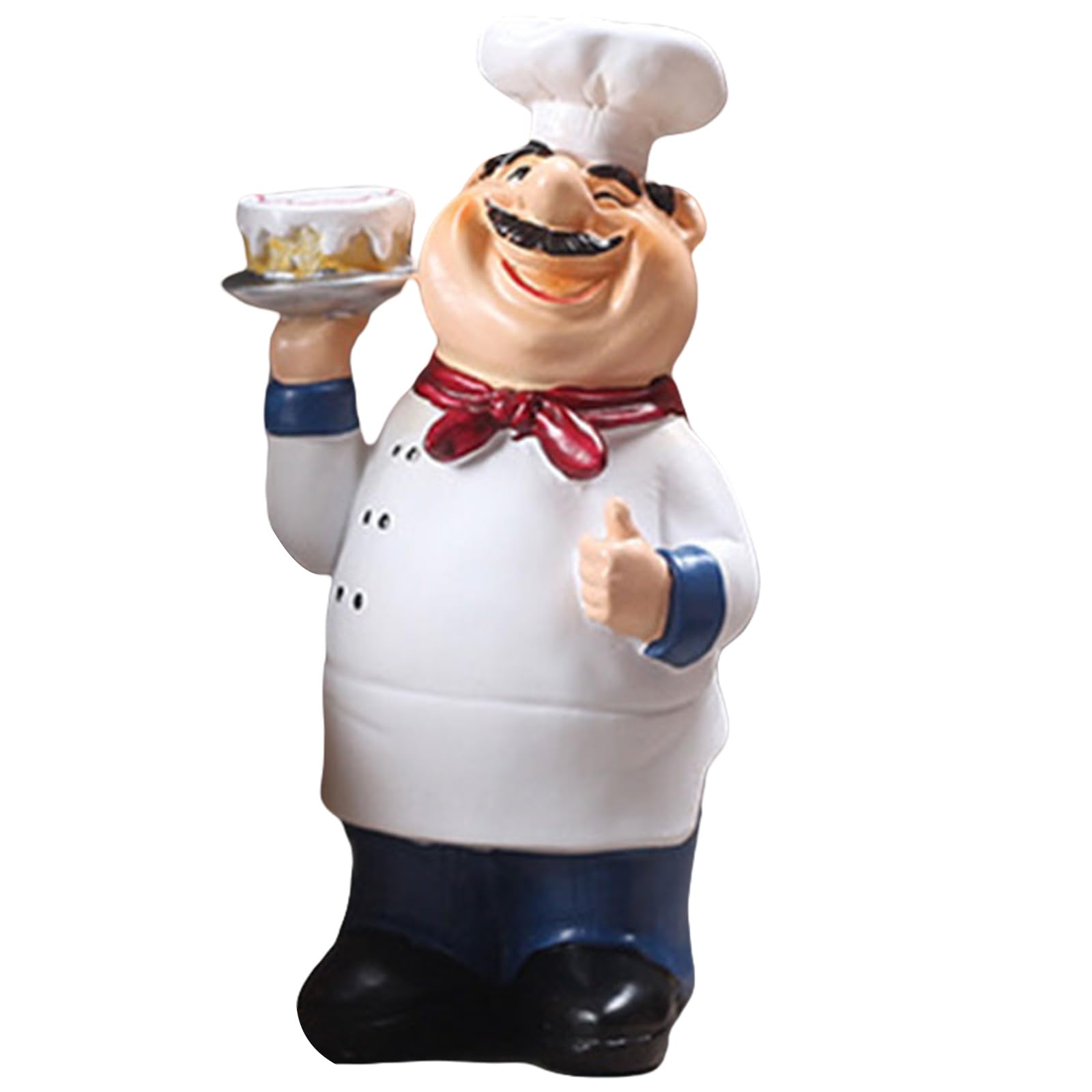 YROHGKPN Cook Figurine Sculpture Resin Statue Perfectly for Kitchen and Dining Room Decoration Resin Statue