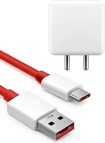 Original 80W Type C Charging/Dash Type C Charging | Fast Charging Cable | Compatible for One Plus 12r/11r/10r/10t/10/10 pro/9/9 pro/8T/8/8pro/7Pro/7T/7TPro/Nord/Ce3 lite | Red DR-2