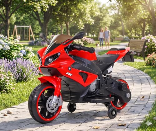 Image of SHAKYA WORLD RR Battery Operated Kids Bike, Ride-on Bike for 1 to 4 Years, Red Color