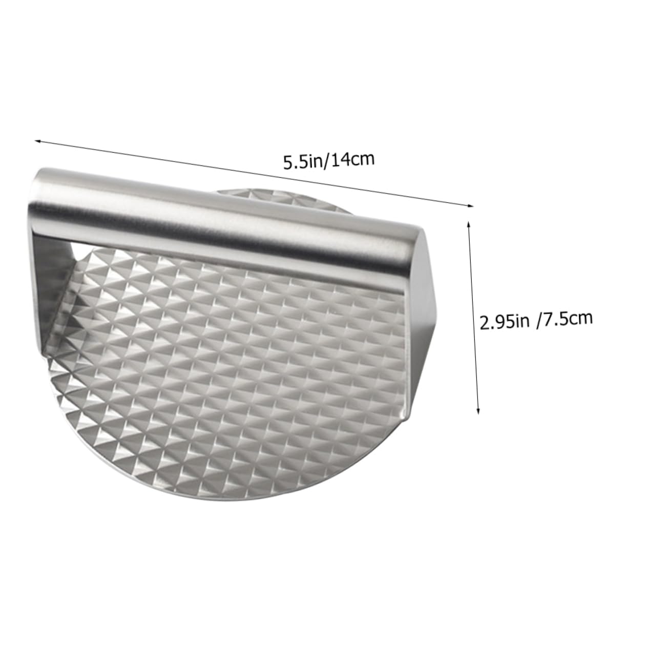 SOLUSTRE Stainless Steel Burger Press Tool Ergonomic Hamburger Shaper for Easy Patty Making Non Stick Round Meat Press for Grilling Compact Kitchen Essential for Delicious Burgers