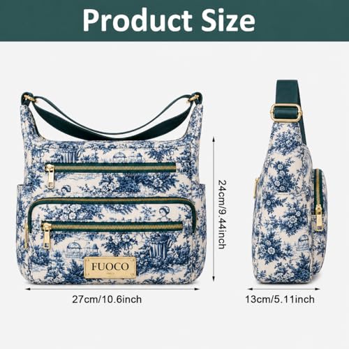 Image of FUOCO Purse for Women Handbag| Office Shoulder Laptop Bag, College & Shopping | Stylish PU Vegan Leather Sling with Zipper | Big Side Bag | Everyday Travel Tote Party Purse