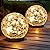 JKIMK Solar Globe Lights Outdoor Waterproof-Solar Balls for Garden-Cracked Glass Ball Solar Lights Outdoor-Solar Orbs for Outside-Outdoor Decorations for Patio and Yard Lawn Backyard Decor