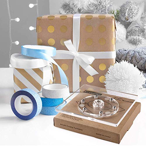 Kasmoire Cookie decorativo giratório, bolos de açúcar, kit de materiais decorativos de bolo, com tap