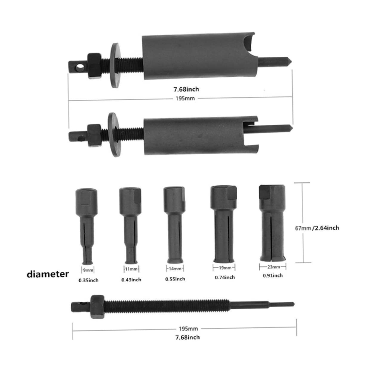GRIRIW 1 Set Motorcycle Repair Tool Inner Bearing Puller Inner Internal Bearing Puller Axle Bearing Puller