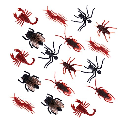 Kisangel 60 Stück Realistische Insekten Modelle für Streiche Spinnen Skorpione Wanzen und Mehr für Halloween Dekoration und Spaß mit Freunden
