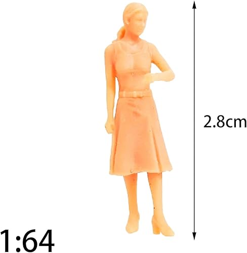 Miniatura 3 de MYCENSE 164 Figura Modelo Miniaturas Escenas Realista Resina Sin Pintar Pequeñas Personas Tren Personas Modelo Personas para Construcción Diseño