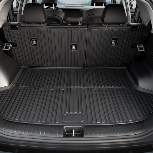 GALVAGNITE Cargo Mat for 2024-2026 Kia Seltos Full Coverage All Weather Trunk Cargo Liner with Backrest Protectors for Kia Seltos Accessories (Not fit Subwoofer)