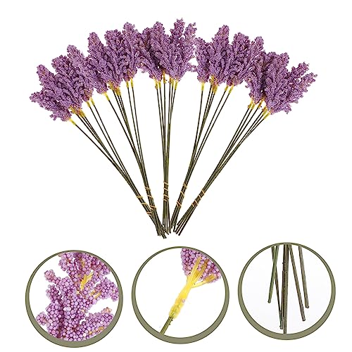 Ramo de flores artificiales de plástico para decoración DIY miniatura 4
