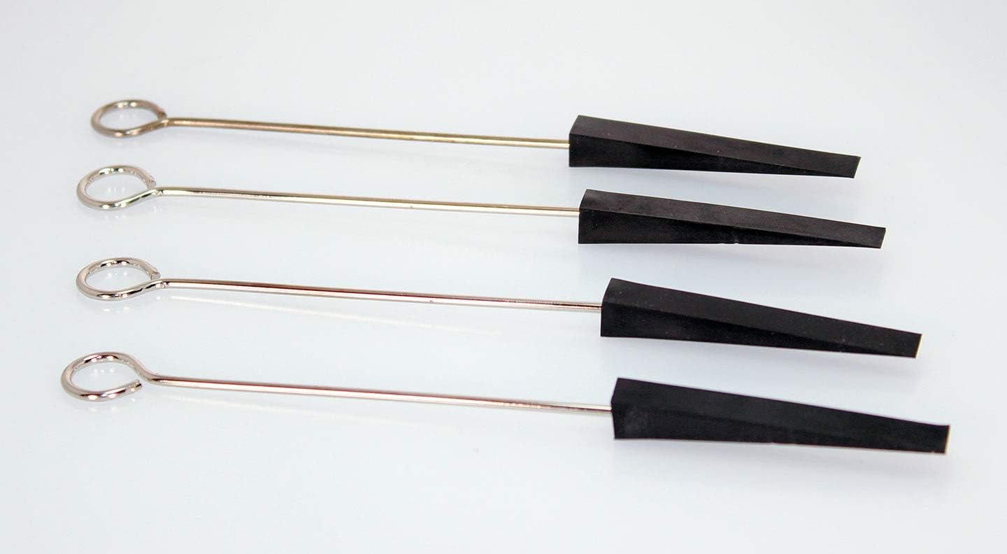 Piano Tuning Mute 3" x 3/8" with wire handle Set of 4 Rubber USA