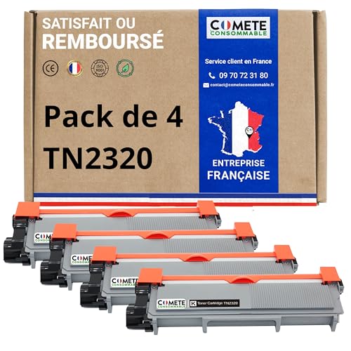 Toner TN2320 Brother noir COMETE pour des textes nets et documents précis