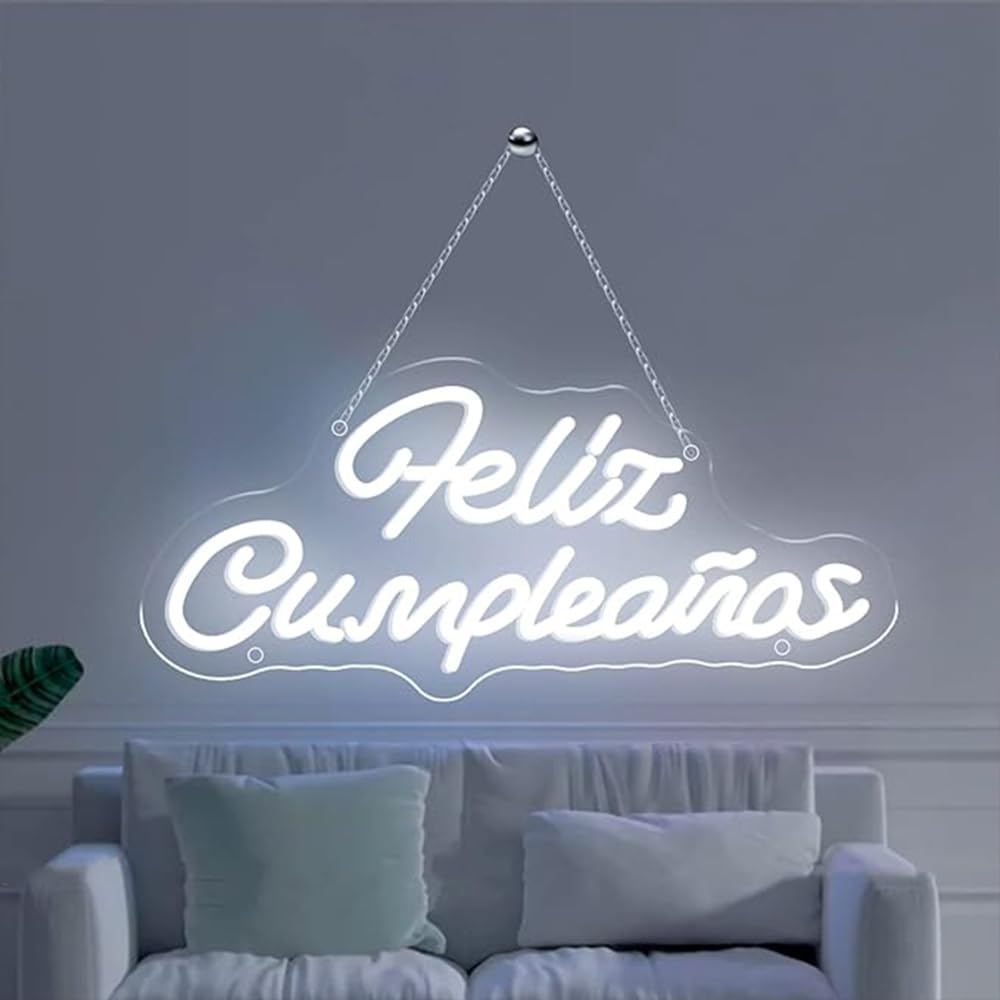 "Bonjour" "Ciao" LED Neon Sign Wall Light - USB Powered, Adjustable Brightness, 15" X 7" Decorative Lamp - View #7
