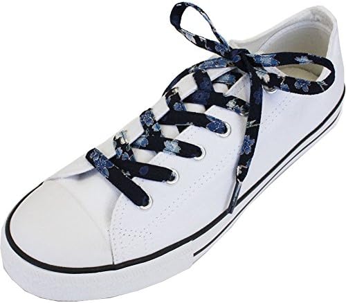 Japanese Chirimen Shoelaces for Sneakers 117cm 46inch (Navy)