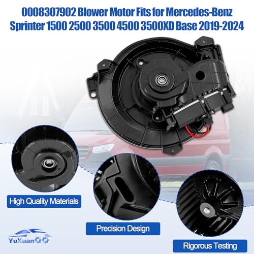 0008307902 Blower Motor Fits for Mercedes-Benz Sprinter 1500 2500 3500 4500 3500XD Base 2019-2024# A0008307902 2312256 by YuXuanYP - Image 5