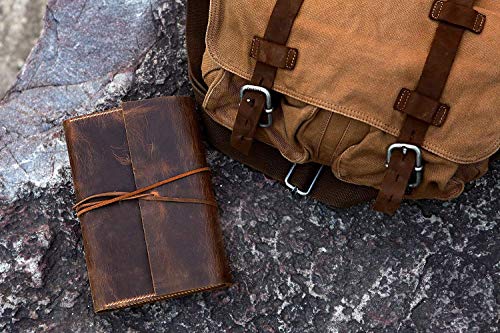 Personalized leather cover case for A5 Bullet Journal rustic real leather cover organizer for Leuchtturm 1917 Medium A5 notebook NA5005S3