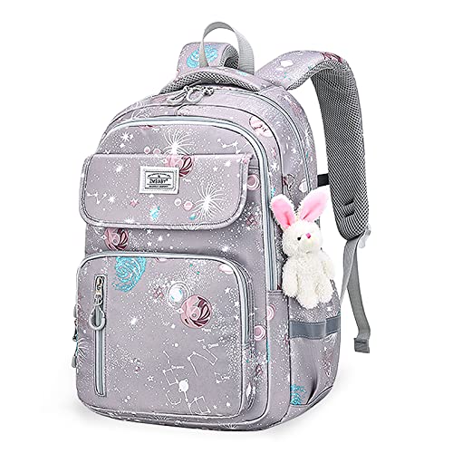ZYUPHY Mochila Escolar Niña Niño Gran Capacidad Mochila Escolar para 7 12 Años Mochila Infantil Impermeable Multicompartimento Cómodo y Transpirable Mochilas Primaria
