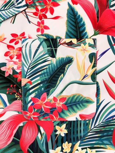 Hawaiian Shirts for Men Casual Summer Beach Shirt Button Down Floral Tropical Vacation Short Sleeve Shirts3