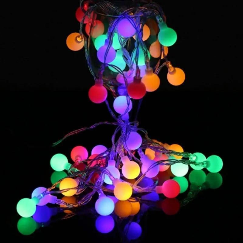 Image of Party Propz Multicolor Led Ball Light for Decoration - 4m, 14LED, String Lights for Home Decoration, Ball String Lights for Home Decorations, Led Lights for Decorations, RGB Light for Room