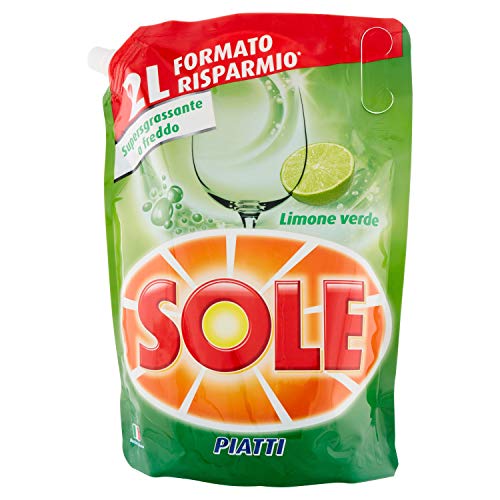 Detergente líquido para carga ecológica para platos Lemon, 2 kg de Sole