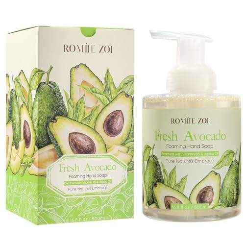 Image of ROMIIE ZOI Foaming Hand Soap, Avocado, 500ml / 16.8fl.oz | With Gift Box, Gentle cleansing, nourishes skin without drying