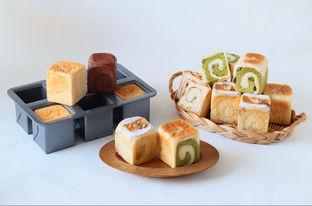 Amazon | キューブ型 蓋付き 60mm角 (6個取) ミニ食パン型 | ノー