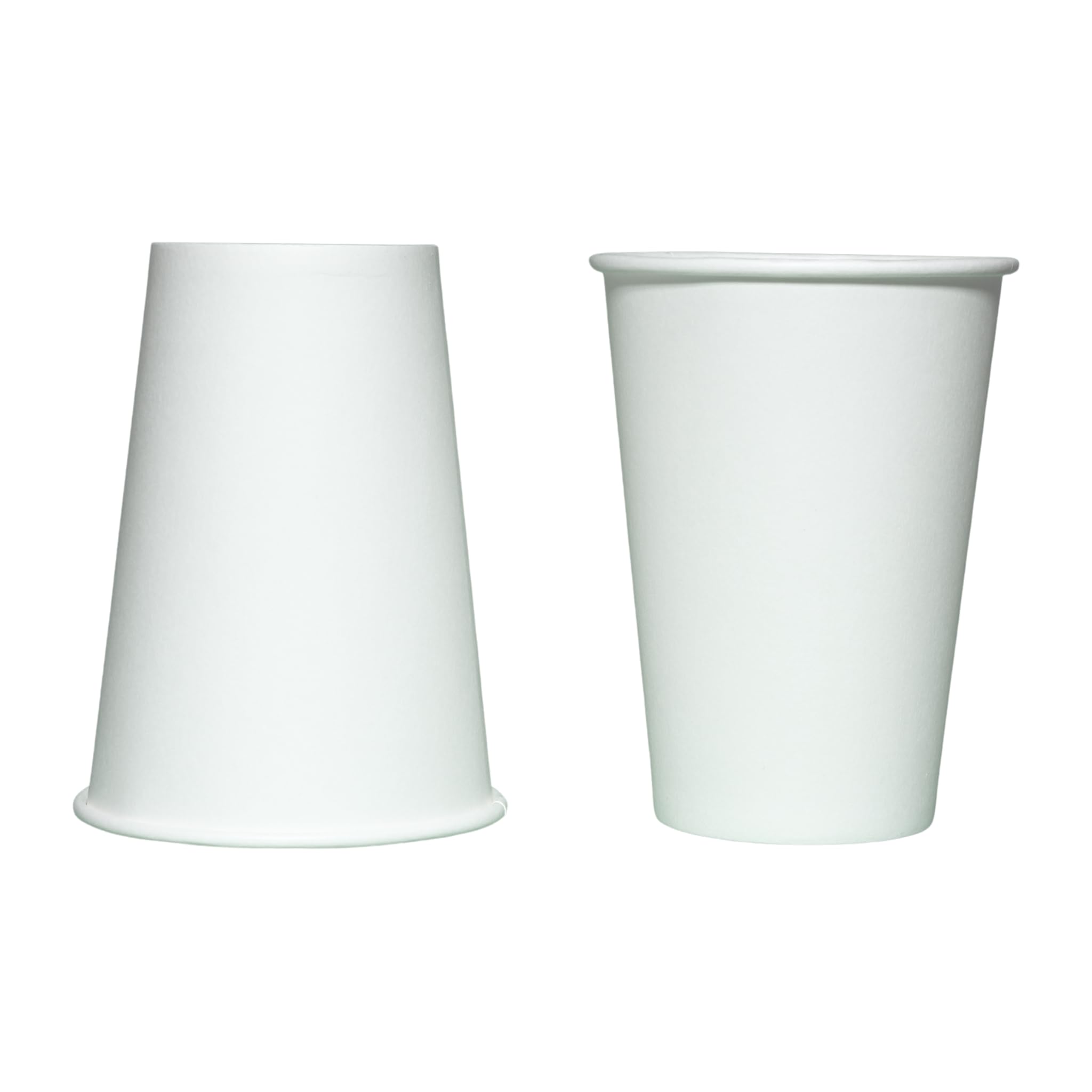 [400 pcs] Gobelets Jetables 220ml blanc en papier carton de qualité supérieure, Tasses Jetables 7.5oz pour boissons chaudes et froides, verre jetable pour café et cappuccino sur place ou à emporter