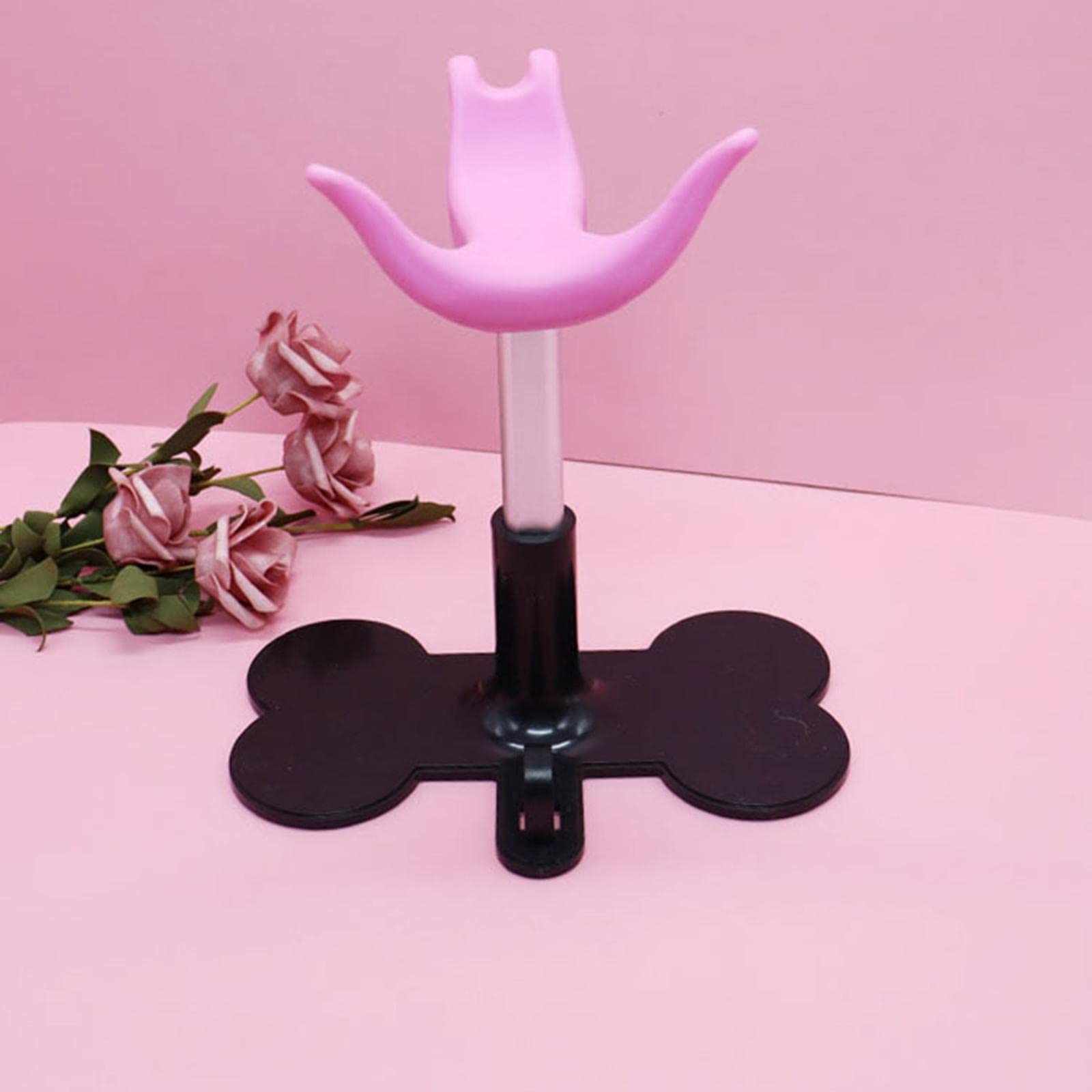 Supporto Fisso Seduta Pettorina per Cani con Altezza Regolabile Piccola Animals Hammock per Toelettatura Piano Appoggio Bagno Accessori, Rosa